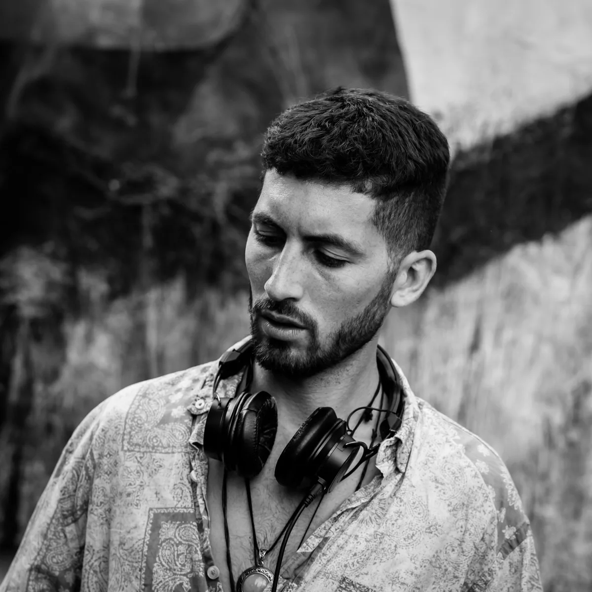 Black and white portrait of Bohem